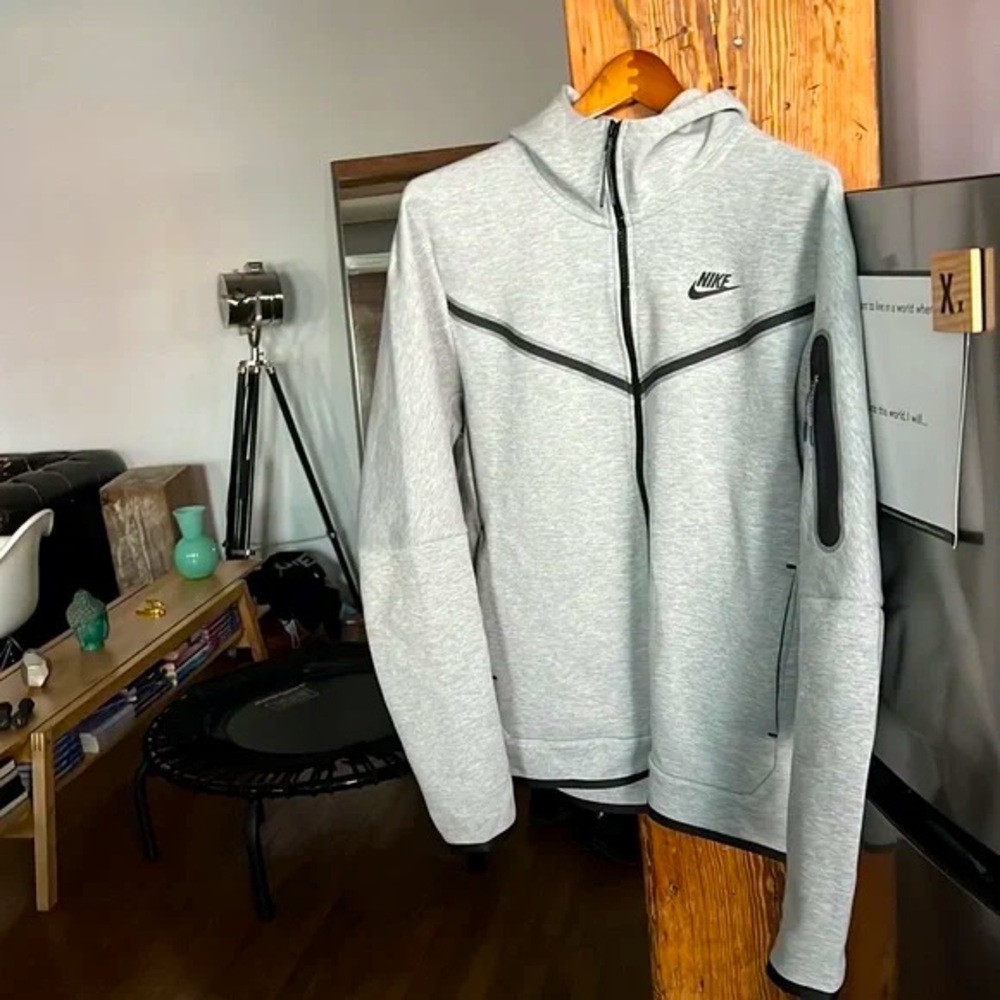 Nike Gray Hoodie with Black Accents